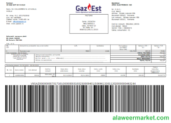 Gaz Est S.A. utility business bill, SCR